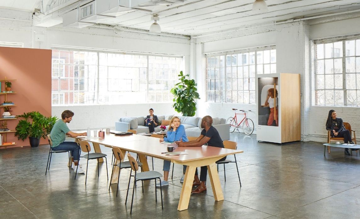 Open office setting can make a space brighter