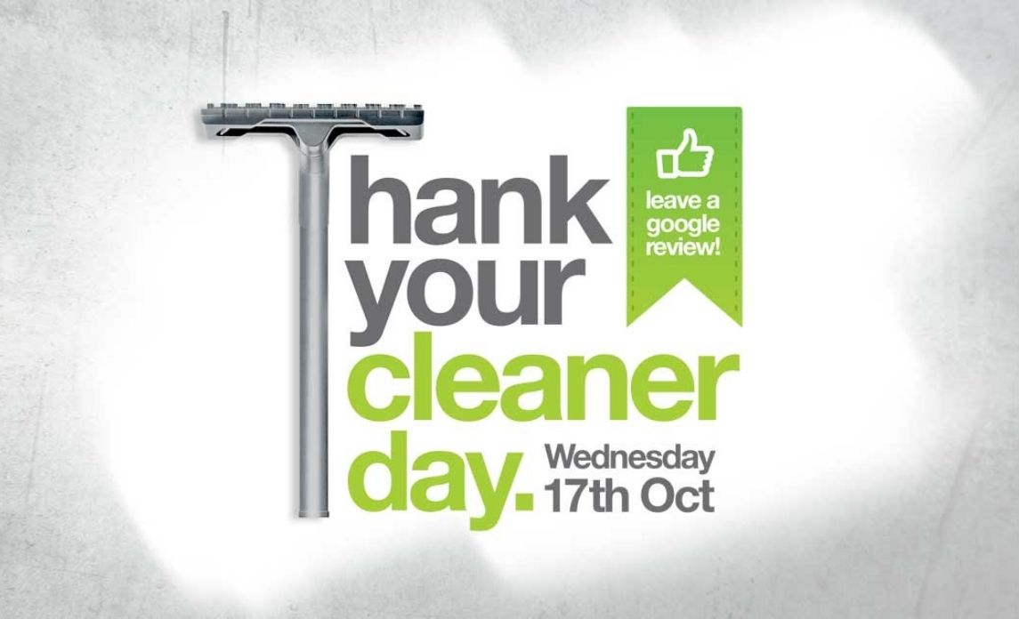 Thank Your Cleaner Day 2018 poster from Crewcare