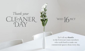 Thank Your Cleaner Day 2019 poster by Crewcare