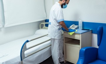 healthcare cleaning during flu season